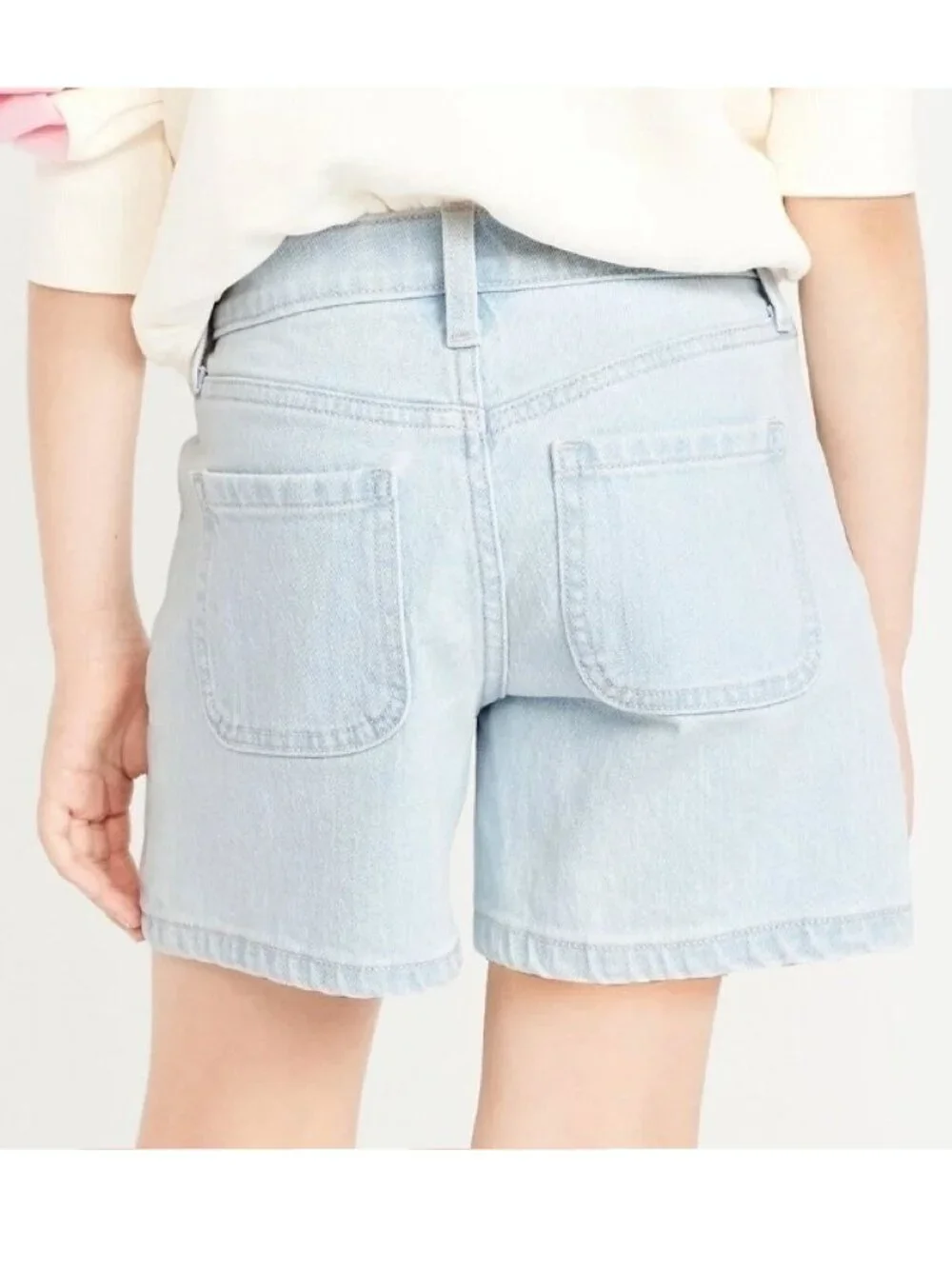 High-Waisted Button-Fly Mariner Jean Shorts for Girls Old Navy 6 NWT - Picture 3 of 3